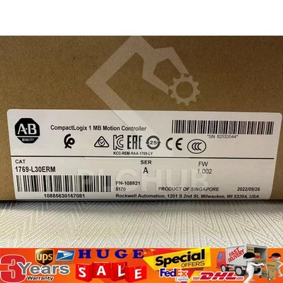 New AB 1769-L30ERM CompactLogix 1MB Motion Controller 1769L30ERM US Free Tax - Image 1 of 3