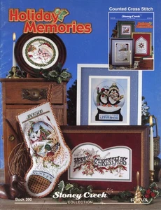 Holiday Memories Kreuzstichmuster Stoney Creek Buch 390 Pinguine Ente Weihnachtsmann - Bild 1 von 2
