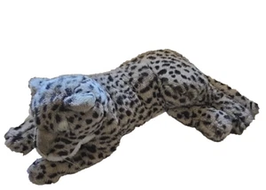 American Wego Spotted Leopard Laying Down 30" Plush Realistic Stuffed Animal - Picture 1 of 9