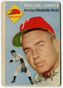 1954 Topps #41 Willie Jones Philadelphia Phillies - Picture 1 of 2