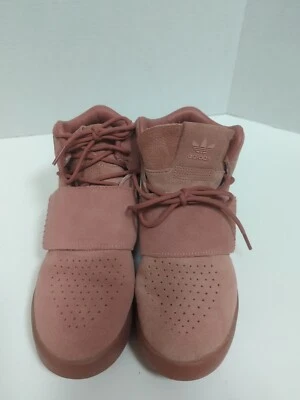 Tenis Adidas Originales Correa Tubular Encaje Talla 4.5 Rosa Gamuza Superior Tobillo Alto Foto 1 de 4