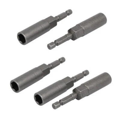 5 peças 81mm comprimento 1/4" haste sextavada 10mm hexagonal soquete profundo porca driver bit cinza - Imagem 1 de 4