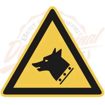 BEST OF STICKERS Aufkleber Hund Arbeitsschutz gefahren Wetterfest UV-Beständig