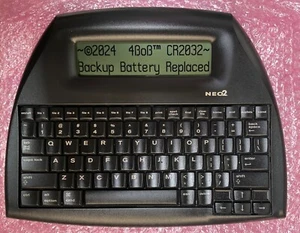 TESTED AlphaSmart NEO2 Laptop✅CR2032 REPLACED✅Word Processor BATTERIES/USB Cable - Picture 1 of 5