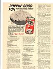 1966 Print Ad Jolly Time Pop Corn Poppin' Good Fun for the Whole Family!
