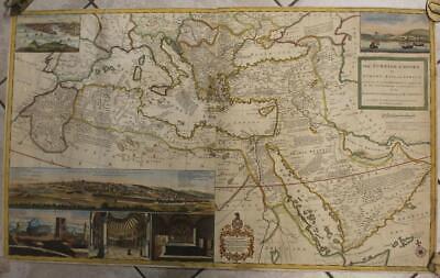 Turkey Arabia Middle East Europe North Africa 1730 Moll Wall Antique 2-sheetsmap • 916.57£
