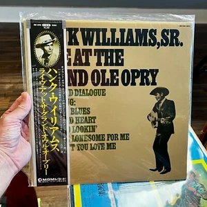 Hank Williams Live Grand Ole Opry Vinyl LP Record JAPAN OBI MGM - Picture 1 of 2