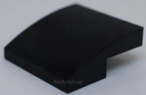Lego 10x Black Slope Curved 2 x 2 x 2/3 - Picture 1 of 1