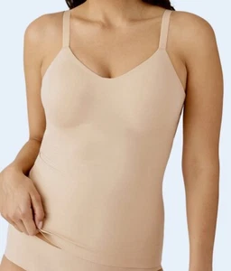 WACOAL At Ease Shaping Camisole Mod Control Nude Tank Top NEW Womens Sz 34DD - Picture 1 of 9