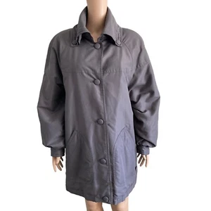 Vintage Norm Thompson Overcoat Mens Medium Gray 4 Button - Picture 1 of 8