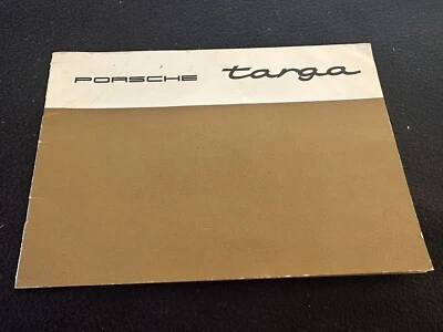 1967 1968 Porsche 911 Targa Driver Owner's Manual SUPPLEMENT 912 911S Annex Book - Image 1 of 4