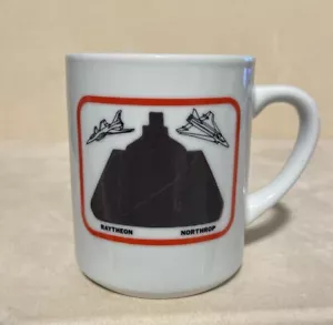 Raytheon Northrop Fighter Jet Coffee Mug Cup Heat Reactive Color Changing EUC A - Picture 1 of 4