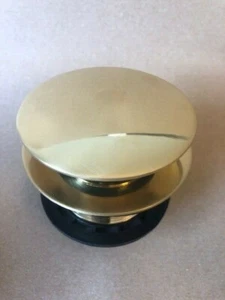 1,5" Push Down Click-Clack Badewannenablauf - Badewannen ohne Überlauf - Messing gebürstet - Bild 1 von 4