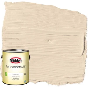 Glidden Fundamentals Interior Paint Antique Parchment/Beige,Semi-Gloss,1 Gallon - Picture 1 of 8