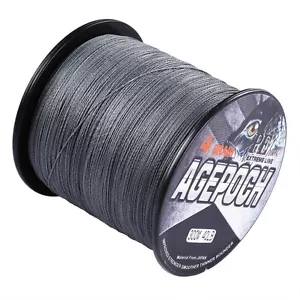 Línea de pesca marina trenzada Agepoch 100M-2000M gris 6LB-300LB prueba PE Dyneema - Imagen 1 de 7