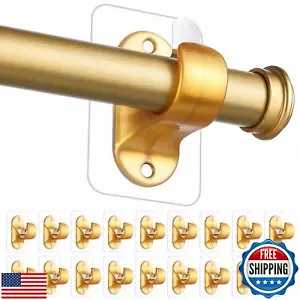 18-Pack No Hole Curtain Rod Hangers, Self Adhesive Curtain Sticky Hooks, No D - Picture 1 of 5
