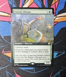Curious Altisaur NM Extended Art MTG The Lost Caverns of Ixalan Unplayed Magic - Picture 1 of 1