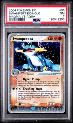 PSA 7 Swampert Ex Holo #95 2004 Pokemon Ex Team Magma Vs Team Aqua 120942253 - Image 1 of 2