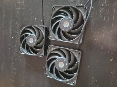 3x Gentle Typhoon 120mm Black Edition Darkside PC Case Fan Sleeved Cables - Image 1 of 4