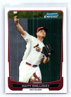2012 Bowman Chrome #109 Matt Holliday - Image 1 of 2