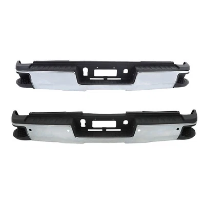 Chrome Rear Bumper Assembly For Chevy Silverado GMC Sierra 2500 3500HD 2015-2019 - Изображение 1 из 4