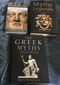 3-Books on Mythology including Greek Myths and Myths Legends hard and paperback - Imagen 1 de 3