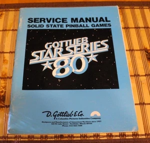 NICE Gottlieb Pinball Star Series 80 Solid State Service Manual - Picture 1 of 1