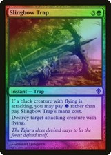 Slingbow Trap FOIL Worldwake NM Green Uncommon MAGIC GATHERING CARD ABUGames