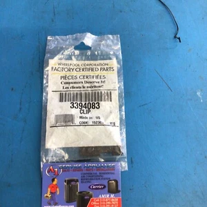 New Genuine OEM Whirlpool Dryer Front Panel Clip #3394083 / W10854425 *A-1* - Picture 1 of 4