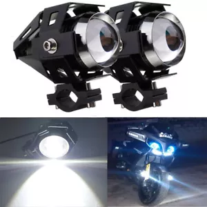 2PZ 125W U5 LUCI ANTERIORI PER MOTO MOTOCICLO FARETTI LED MOTO SUPPLEMENTARI - Foto 1 di 9