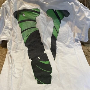 Gr. L-Vlone x Juice Wrld x Double Agent Smile Shirt Herren weiß Hip-Hop Designer - Bild 1 von 14