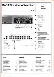 Service Manual Guide For Saba Lindau F - Picture 1 of 1