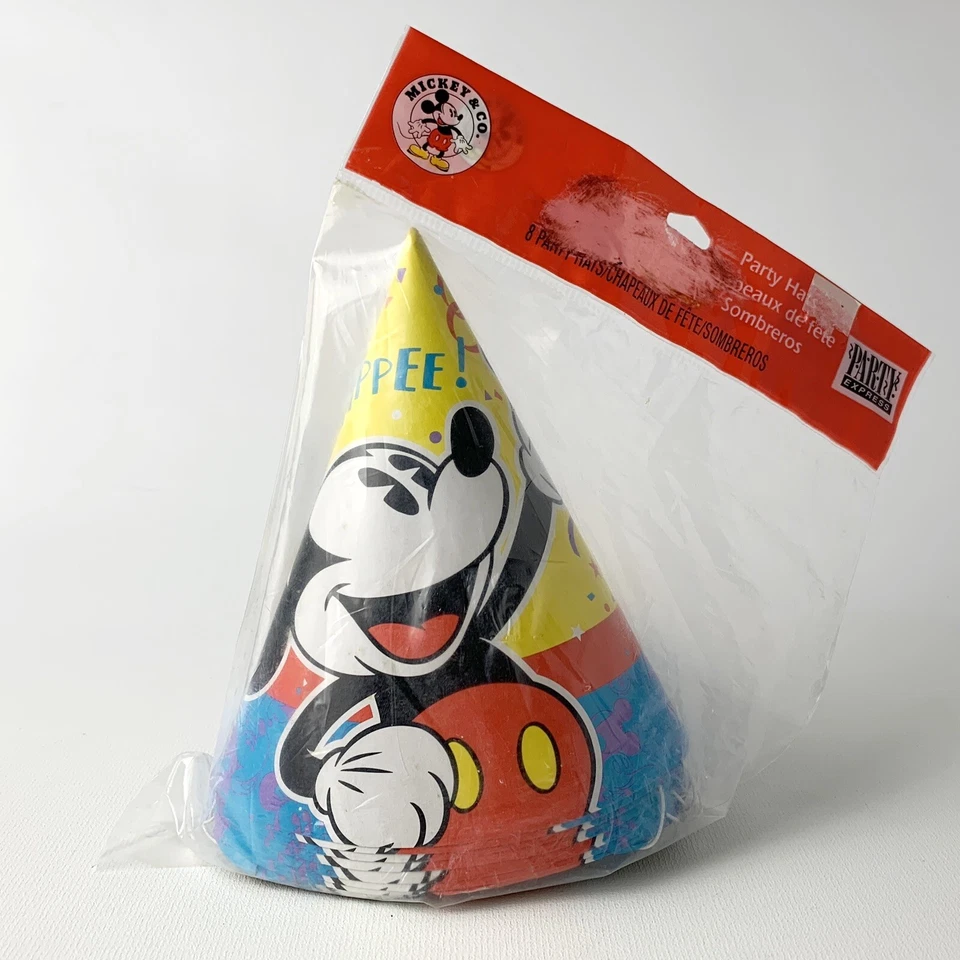 Винтажный Hallmark Микки Маус вечеринки шляпы комплект из 8 - Изображение 1 из 4