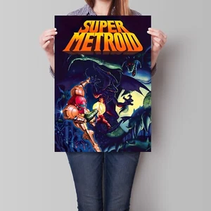 Poster Super Metroid Samus Retro Gaming Art A2 A3 - Foto 1 di 5