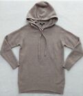 UNIQLO Sweater Women's XS Brown Hooded Pullover Acrylic/Wool Blend Long Sleeve