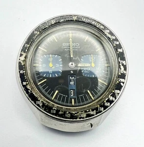 Reloj automático cronógrafo SEIKO 6138-0040 de colección para hombre Bullhead esfera negra - Imagen 1 de 10