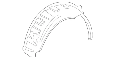 Mercedes Benz SLK55 AMG SLK350 SLK250 2012-2016 Left Outer Wheelhouse 1726300569 - Image 1 of 3