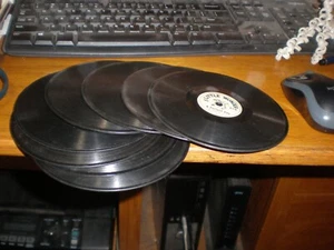 Lot 8 Vintage 5- 1/2" Little Wonder Records Pat. Date 1906 SO LONG LETTY #520 - Picture 1 of 6