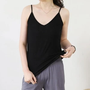 Damen Stretch Modal Top Trägerlos Mit Eingebautem BH Schwarz Weich - Picture 1 of 23