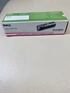 Genuine DELL P240C Magenta Toner Cartridge OEM 1320 / 2130 / 2135 Sealed Unit - Picture 1 of 3