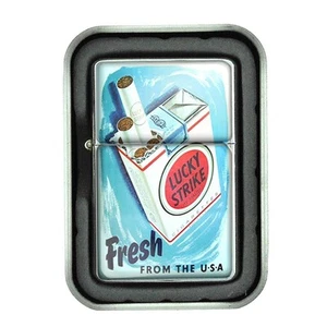 Lucky Strike Oil Lighter Vintage Cigarette Smoking Ad Classic Logo D27 - Picture 1 of 1