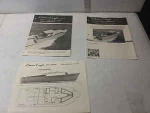 CHRIS CRAFT BOAT INFO SPECS CATALOG ACCESSORIES MAHOGANY SEA SKIFF 30FT CRUISER - Picture 1 of 12
