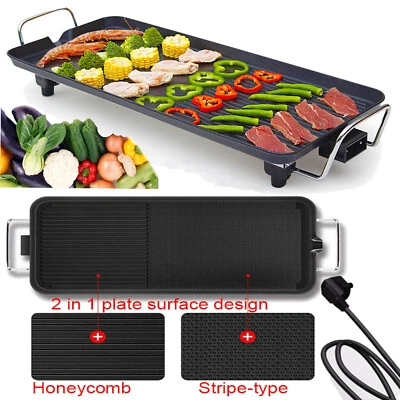 Barbecue Elettrico da Tavolo Teppanyaki Rivestimento Antiaderente Piastra Grill per 1-10 ✅✅✅ - Immagine 1 di 4