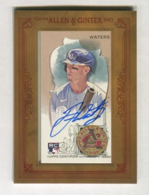 2023 Topps Allen and Ginter Framed Mini Autographs #MADW Drew Waters A43 240 - Image 1 of 2