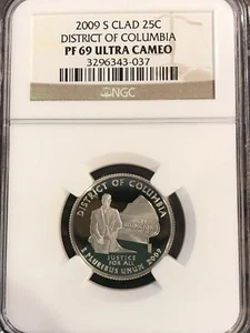 2009 S 25C Quarter District Of Columbia PR69DCAM NGC Certified - Picture 1 of 2