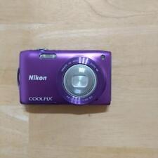 Nikon Digital Camera COOLPIX S3300 Lavender Purple 6x zoom 16MP Makeup Effects