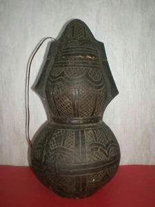 Antique Islamic, Middle Eastern, Arabic wooden Water Jug from the 19th century - Picture 1 of 12