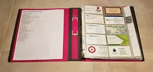 Versatile 3 Ring Binder For Documents And Business Cards - Picture 1 of 6