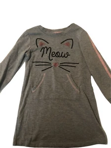 Sudadera larga azul lirio maullido talla 5 (A2) para niñas - Imagen 1 de 4