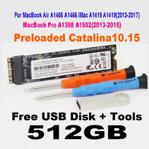 Nuevo 512 GB SSD se adapta a 2013 2014 2015 Apple MacBook Air A1465 A1466 MBP A1502 A1398 - Imagen 1 de 7